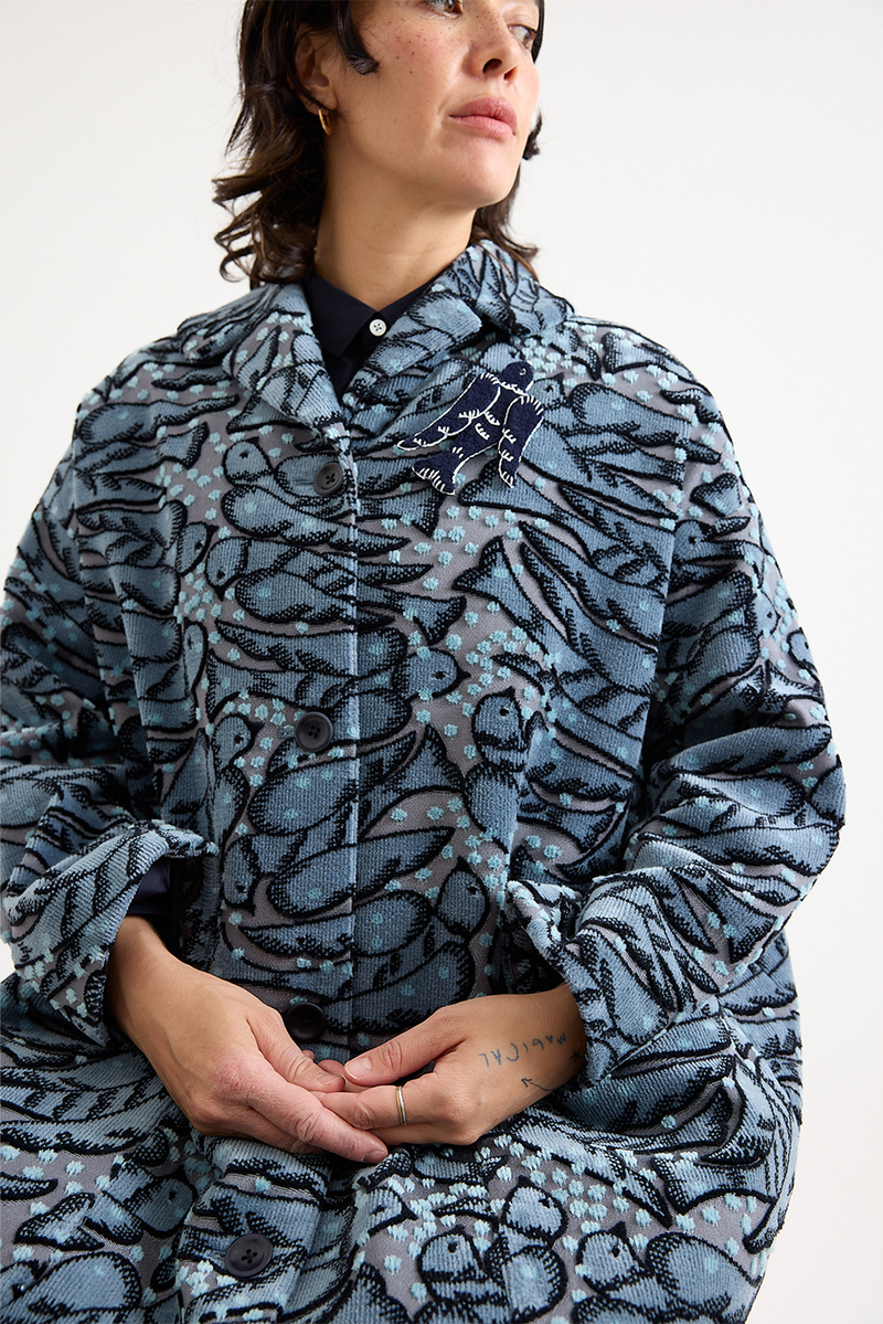 minä perhonen 鳥柄ジャケット Mina Perhonen - Wind Bird Coat – Scarlet Jones