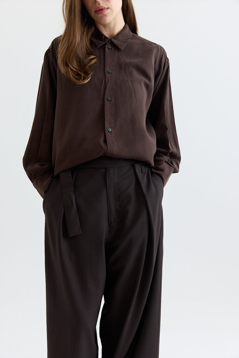 Wright + Doyle - Single Pleat Trousers - Cacao