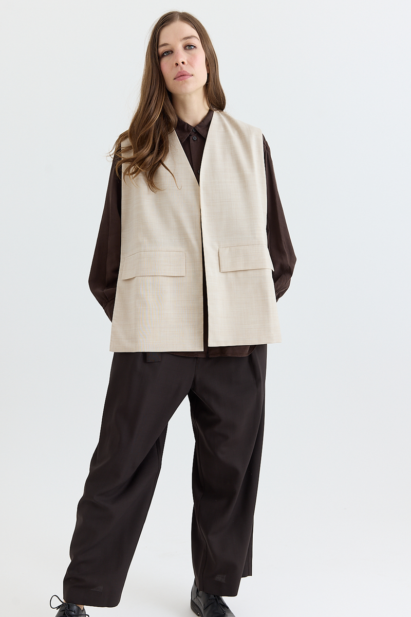 Wright + Doyle - Tailored Vest - Hay