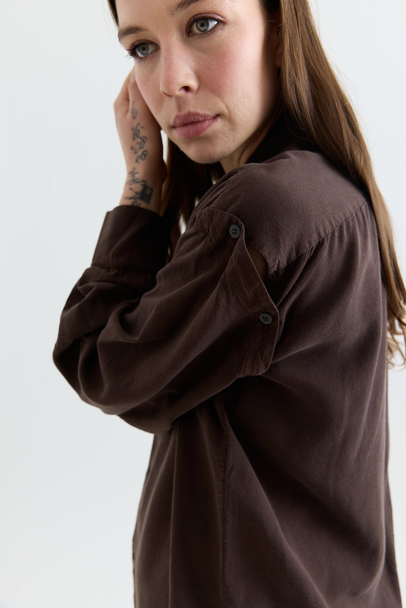 Wright + Doyle - Hand Tie Shirt - Cacao