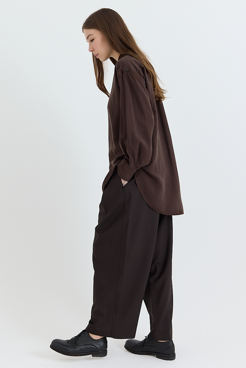 Wright + Doyle - Single Pleat Trousers - Cacao