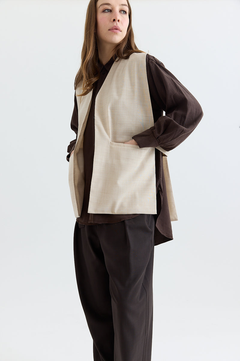 Wright + Doyle - Tailored Vest - Hay