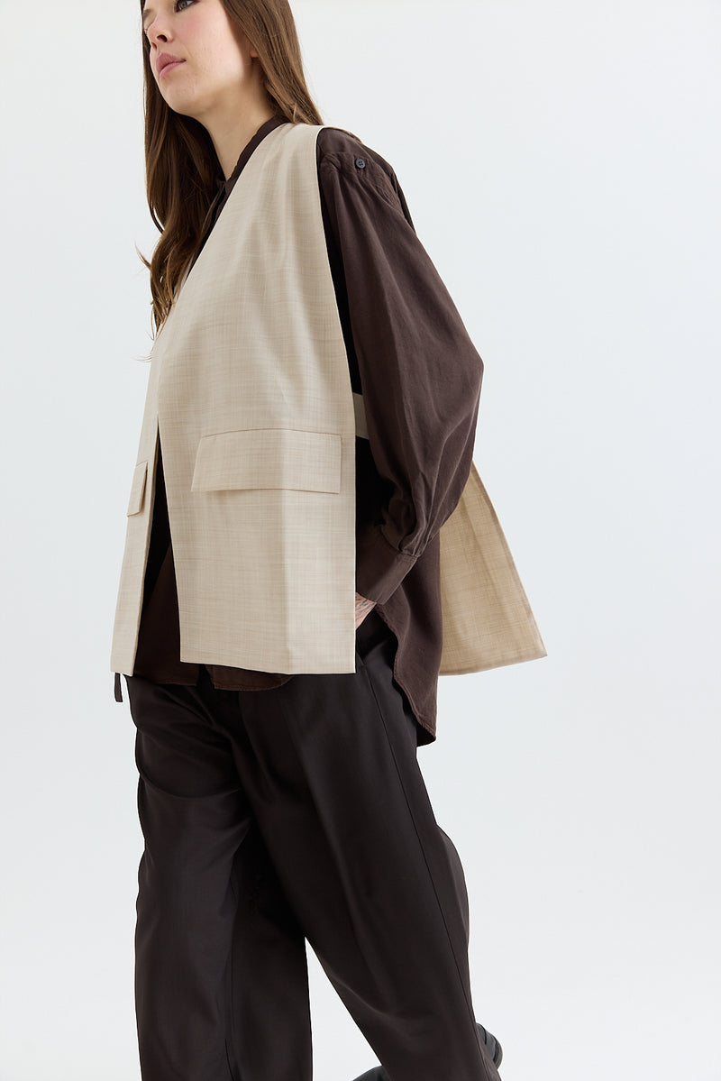 Wright + Doyle - Tailored Vest - Hay