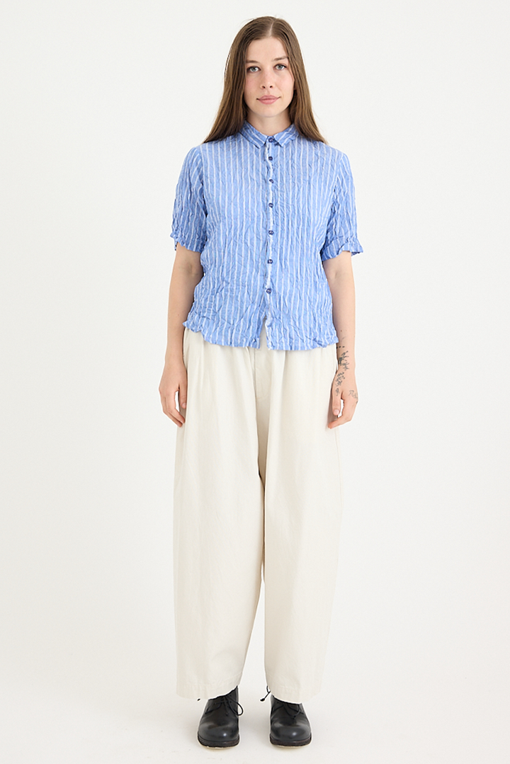 Pas De Calais - Yarn Dye Oxford Relax Pants