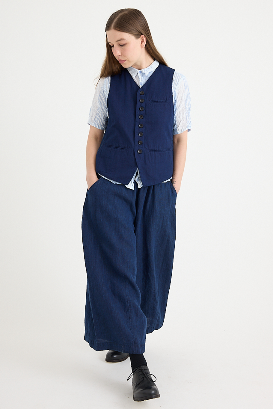 Pas De Calais - Yarn Dye Oxford Vest