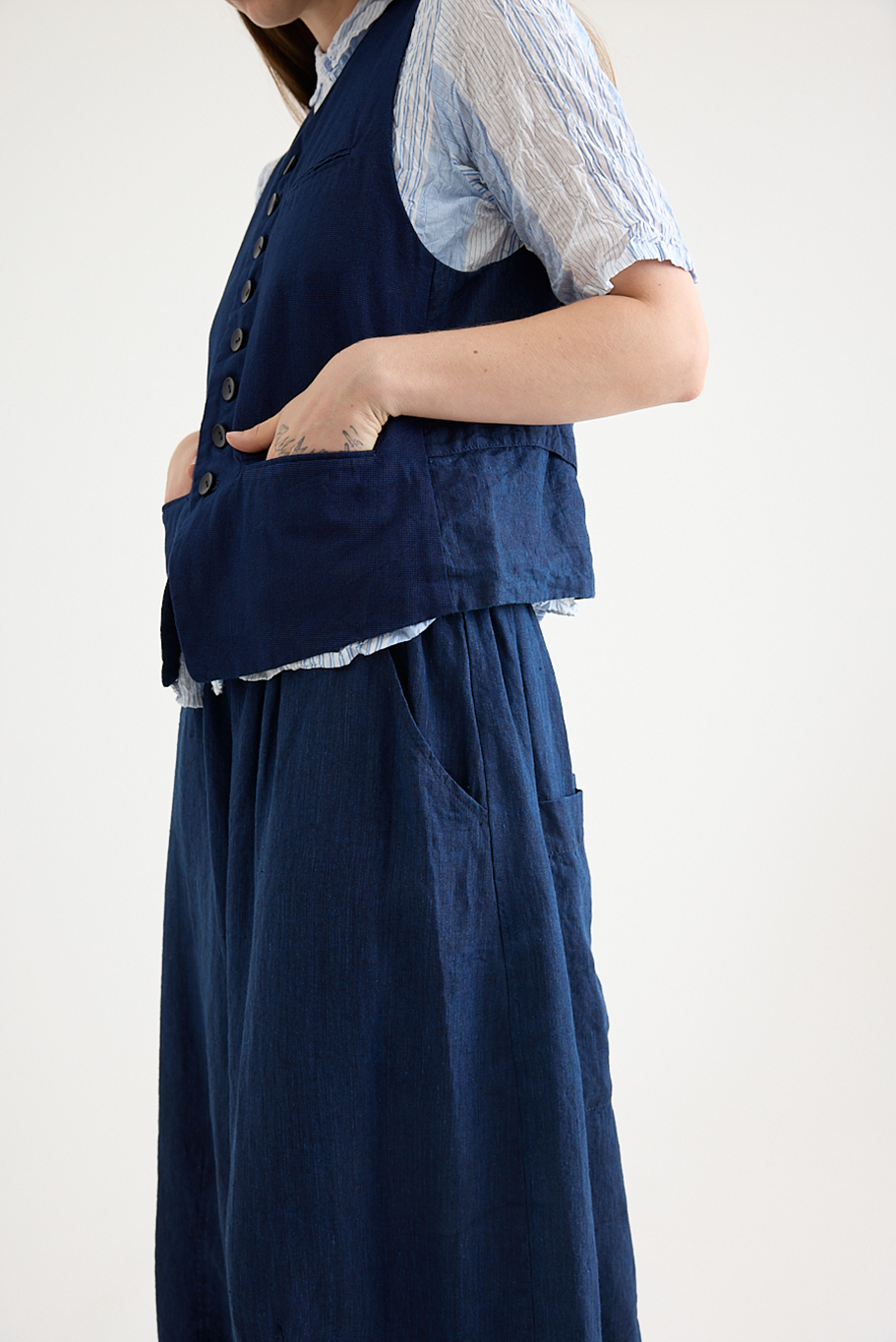 Pas De Calais - Yarn Dye Oxford Vest