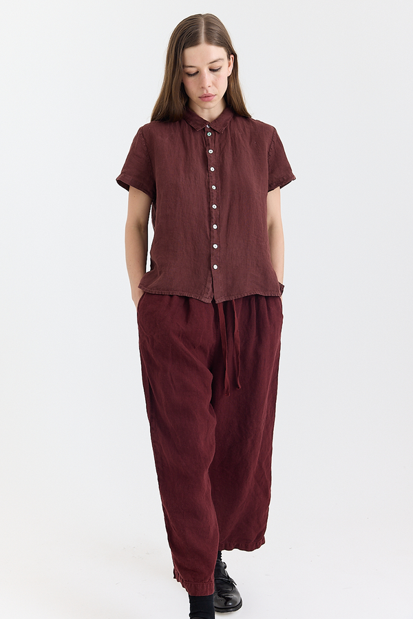 Metta - Bruce Drawstring Pant -  Mid Weight Linen