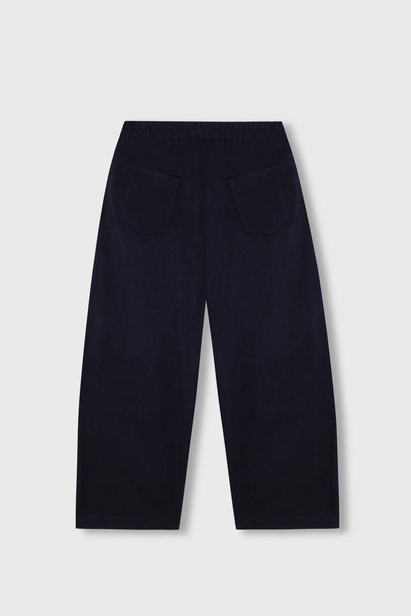 Cordera - Soft Cotton Curved Pants Navy
