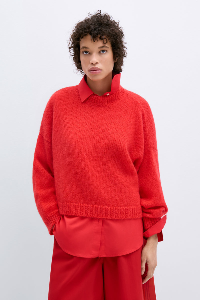 Cordera Mohair Sweater Red – Scarlet Jones