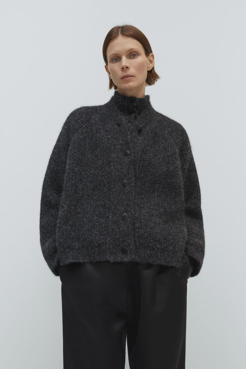 Cordera - Baby Alpaca Cardigan - Anthracite