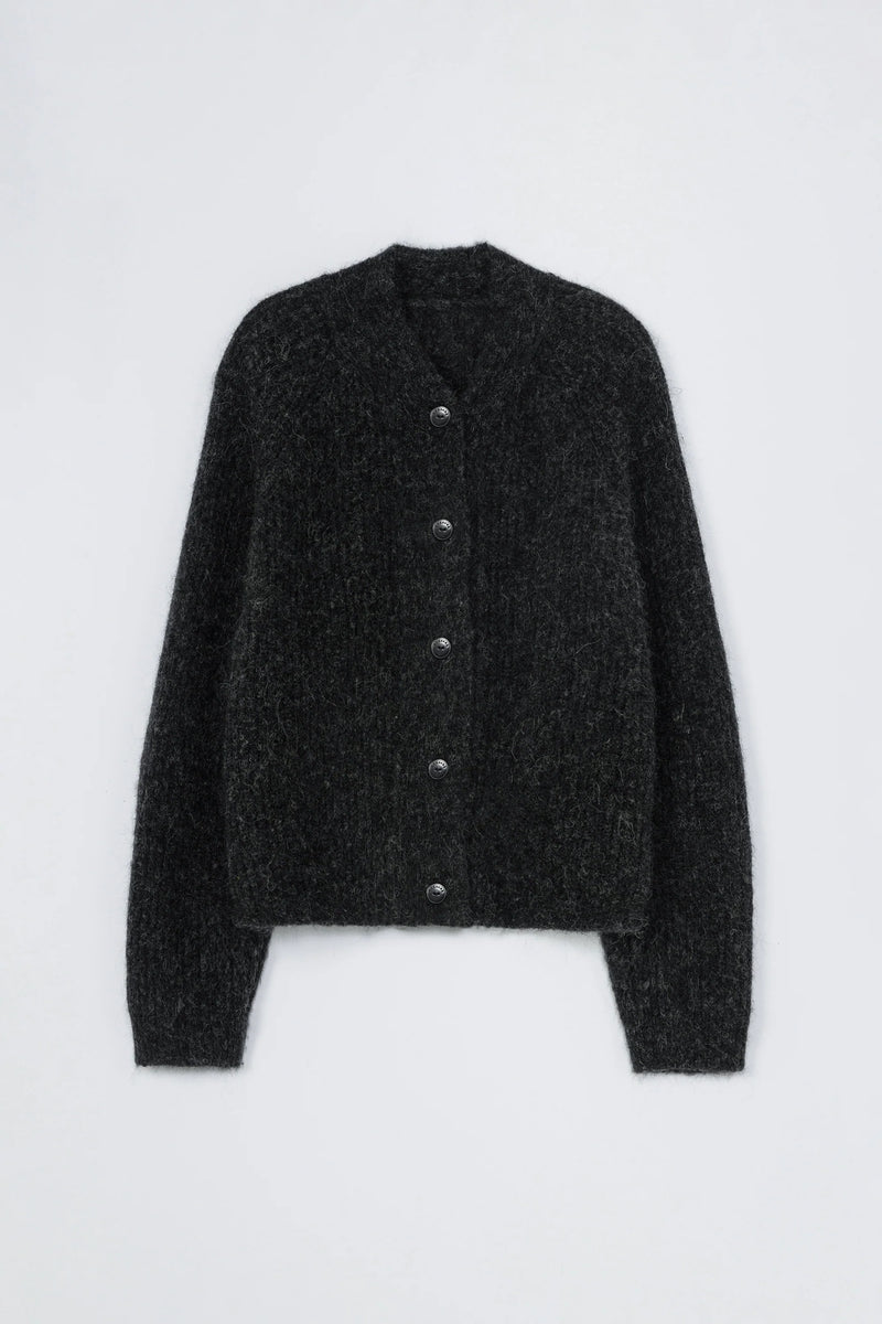 Cordera - Baby Alpaca Cardigan - Anthracite