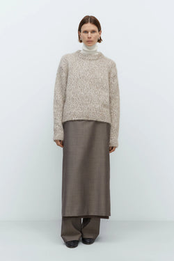 Cordera - Chunky Sweater - Brown Melange