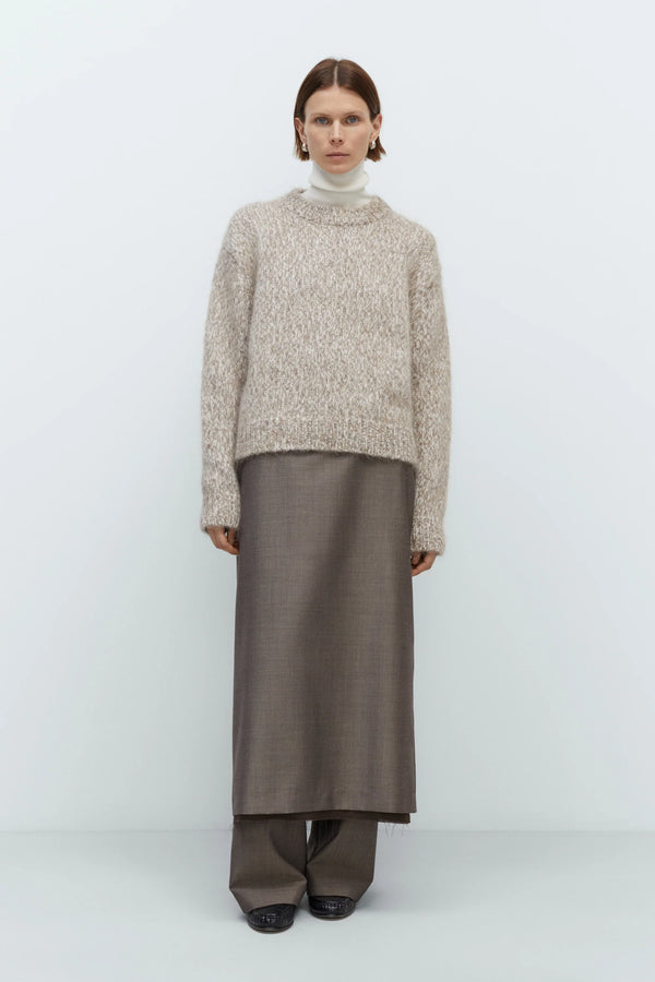Cordera - Chunky Sweater - Brown Melange