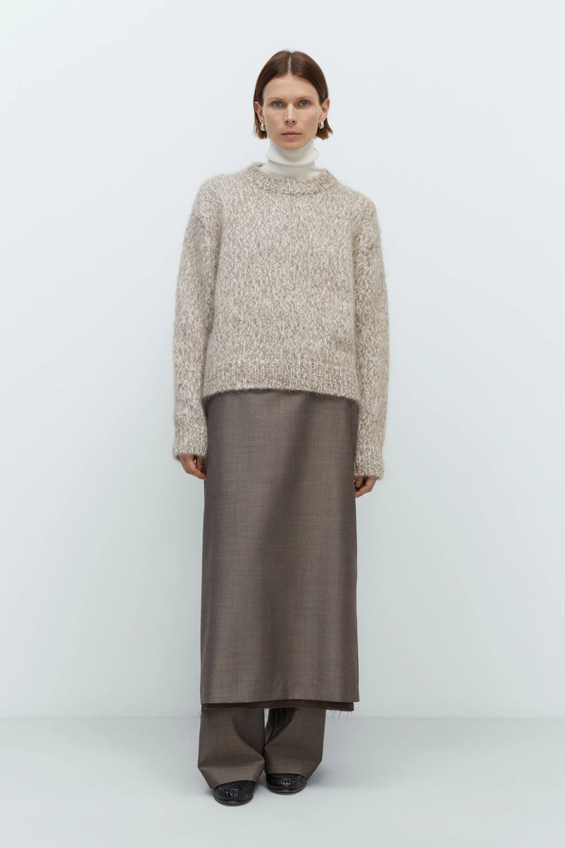 Cordera - Chunky Sweater - Brown Melange
