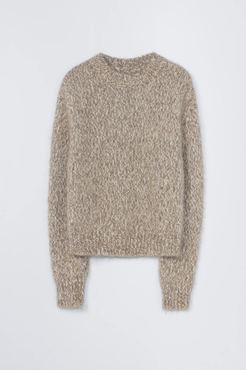 Cordera - Chunky Sweater - Brown Melange