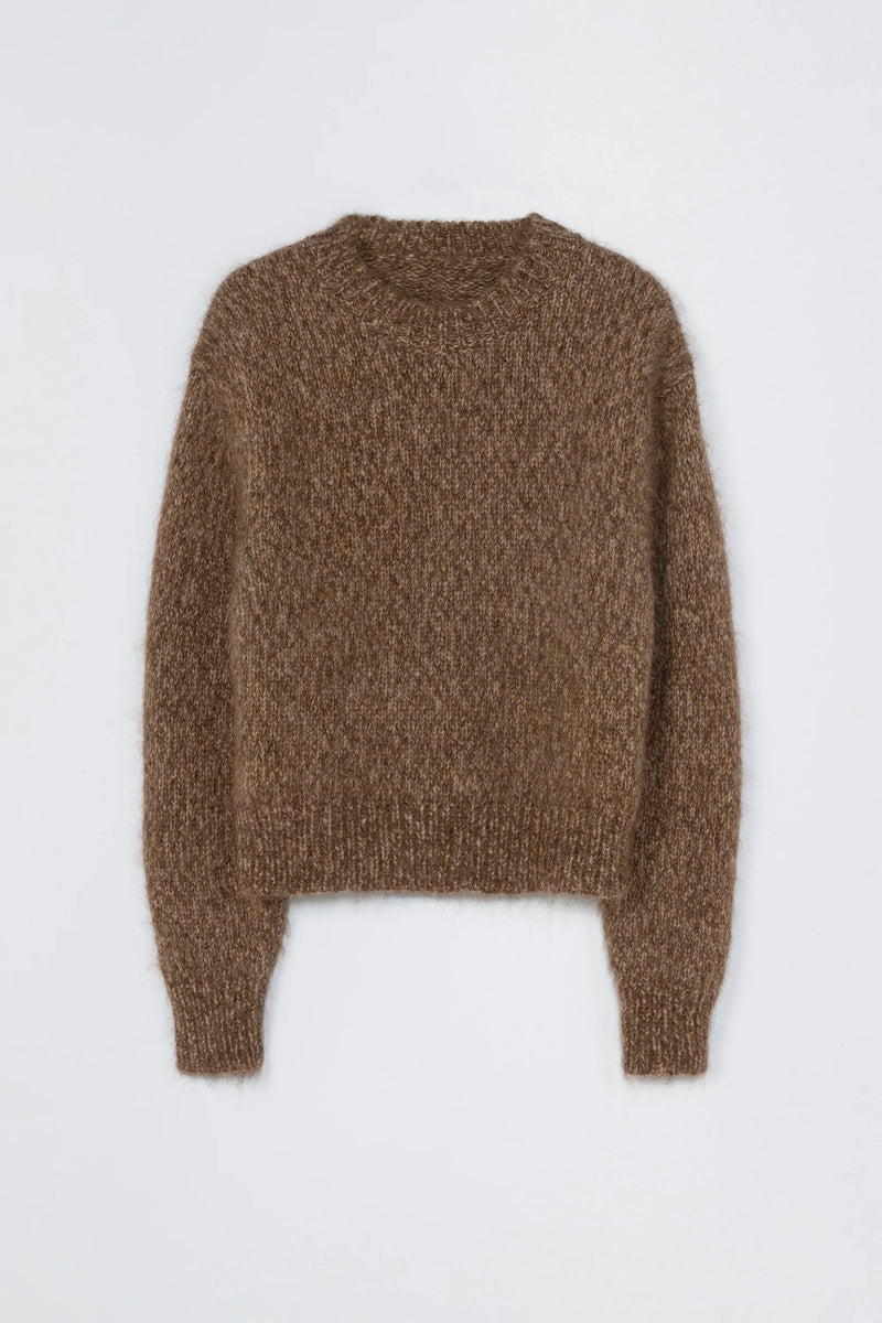 Cordera - Chunky Sweater - Brown Melange