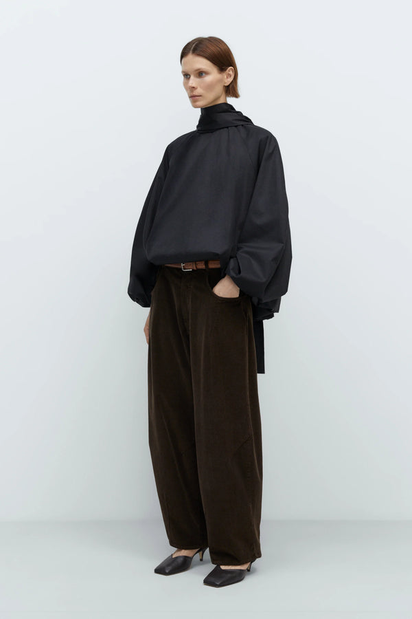 Cordera - Corduroy Baggy Pants - Brown