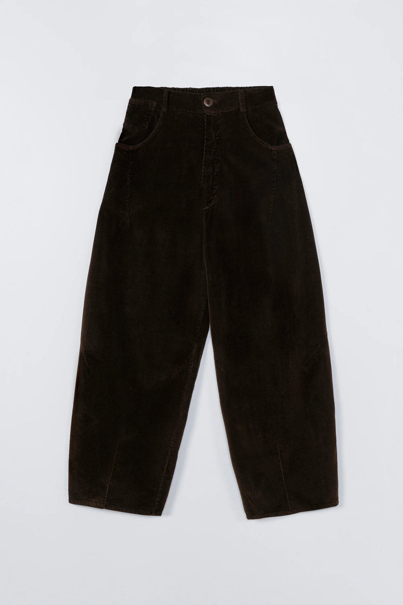 Cordera - Corduroy Baggy Pants - Brown