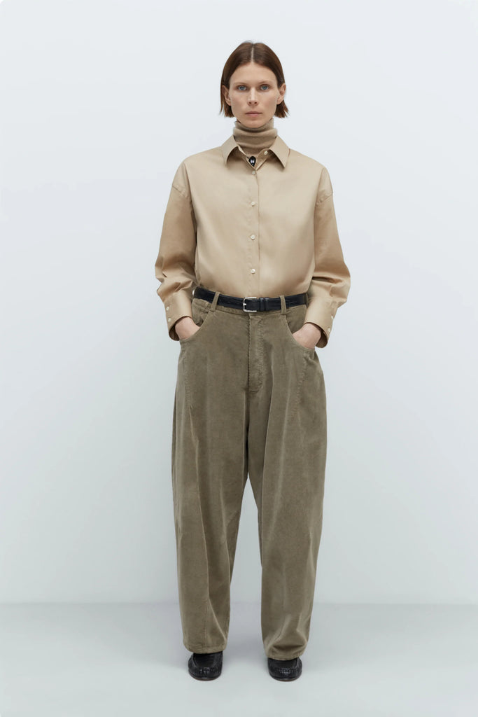 ぽ*♪様 OHGA CORDUROY PANTS お直しあり Sサイズ Cordera - Corduroy Baggy Pants - Sage – Scarlet Jones
