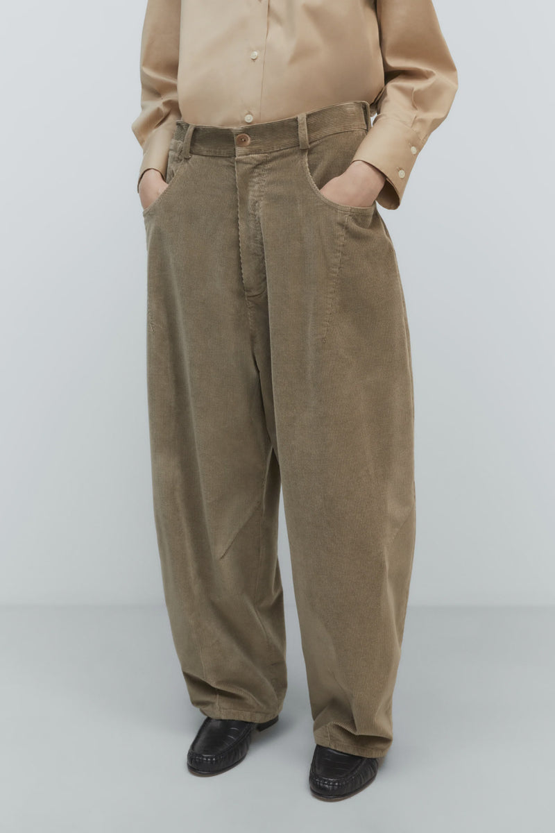 Cordera - Corduroy Baggy Pants - Sage