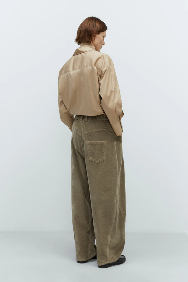 Cordera - Corduroy Baggy Pants - Sage