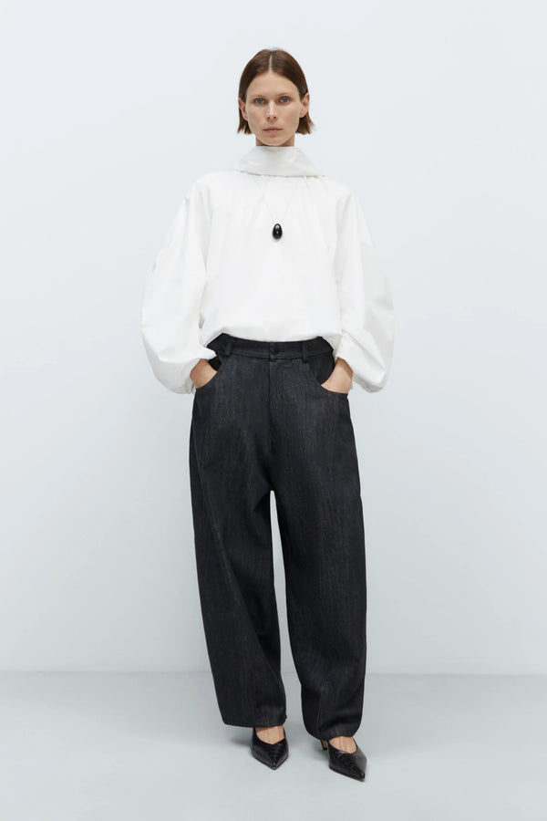 Cordera - Denim Baggy Pants - Black