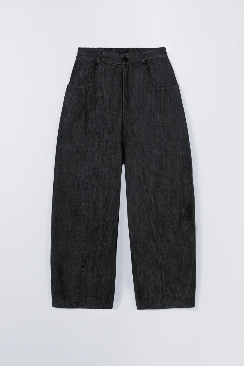 Cordera - Denim Baggy Pants - Black