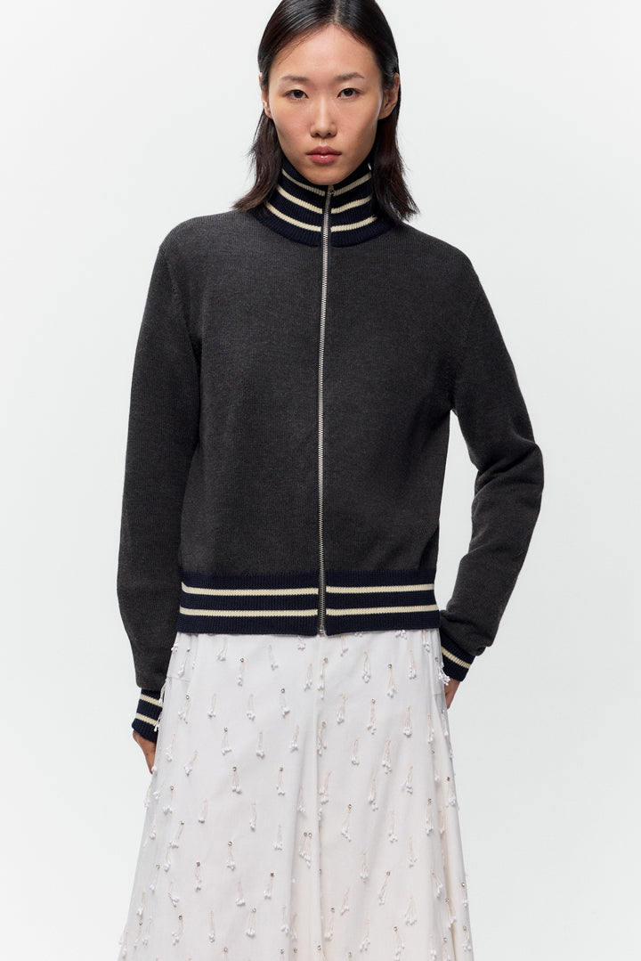 Cordera - Merino Wool Sporty Cardigan
