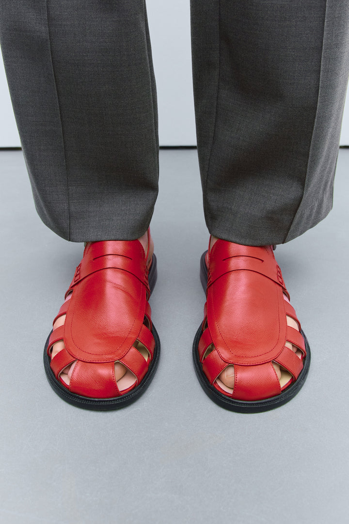 Cordera - Slingback Loafer - Red