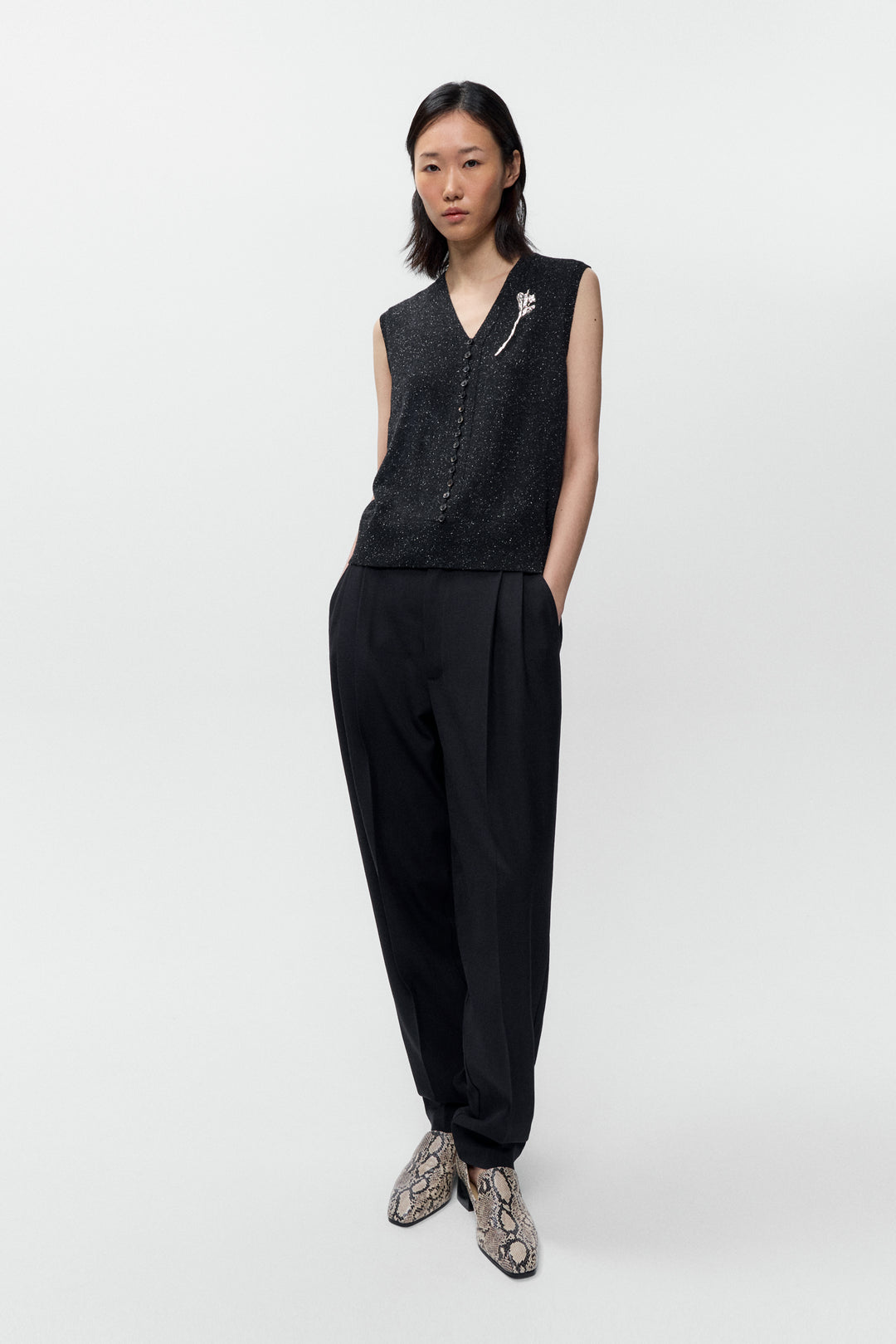 Cordera - Silk &amp; Wool Flecked Waistcoat