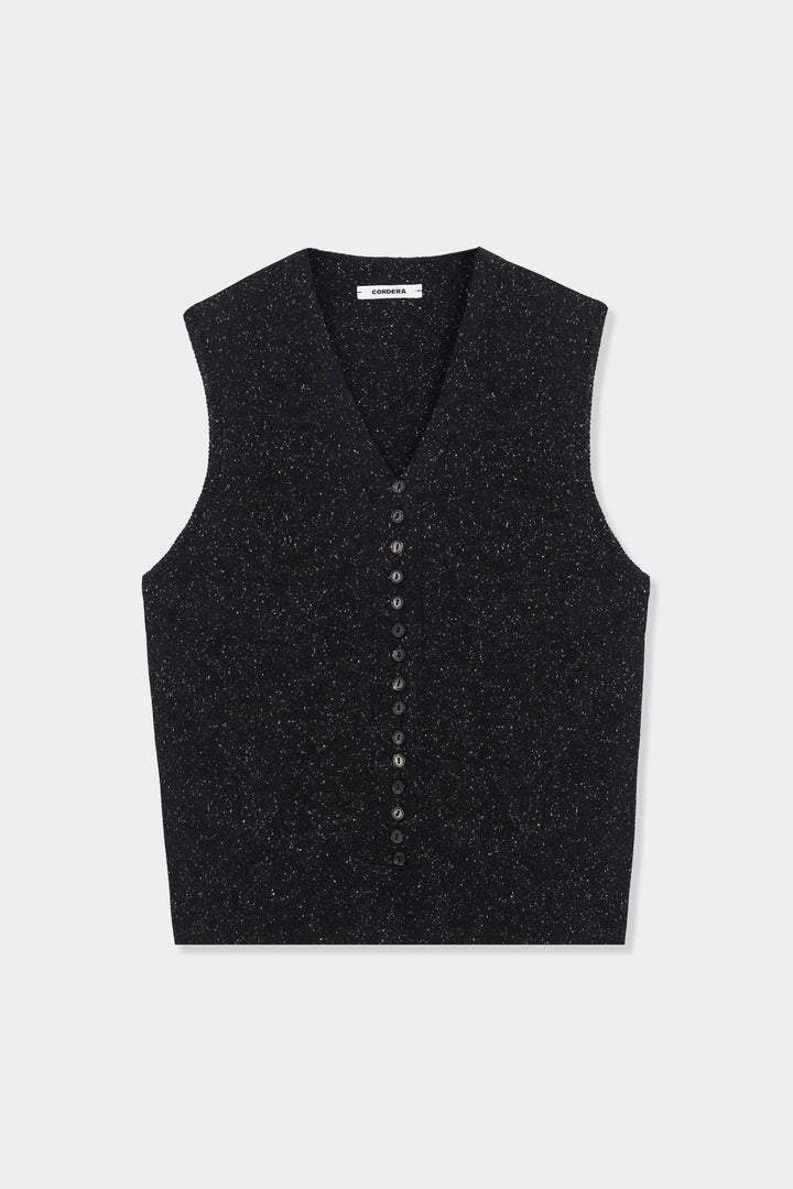 Cordera - Silk &amp; Wool Flecked Waistcoat