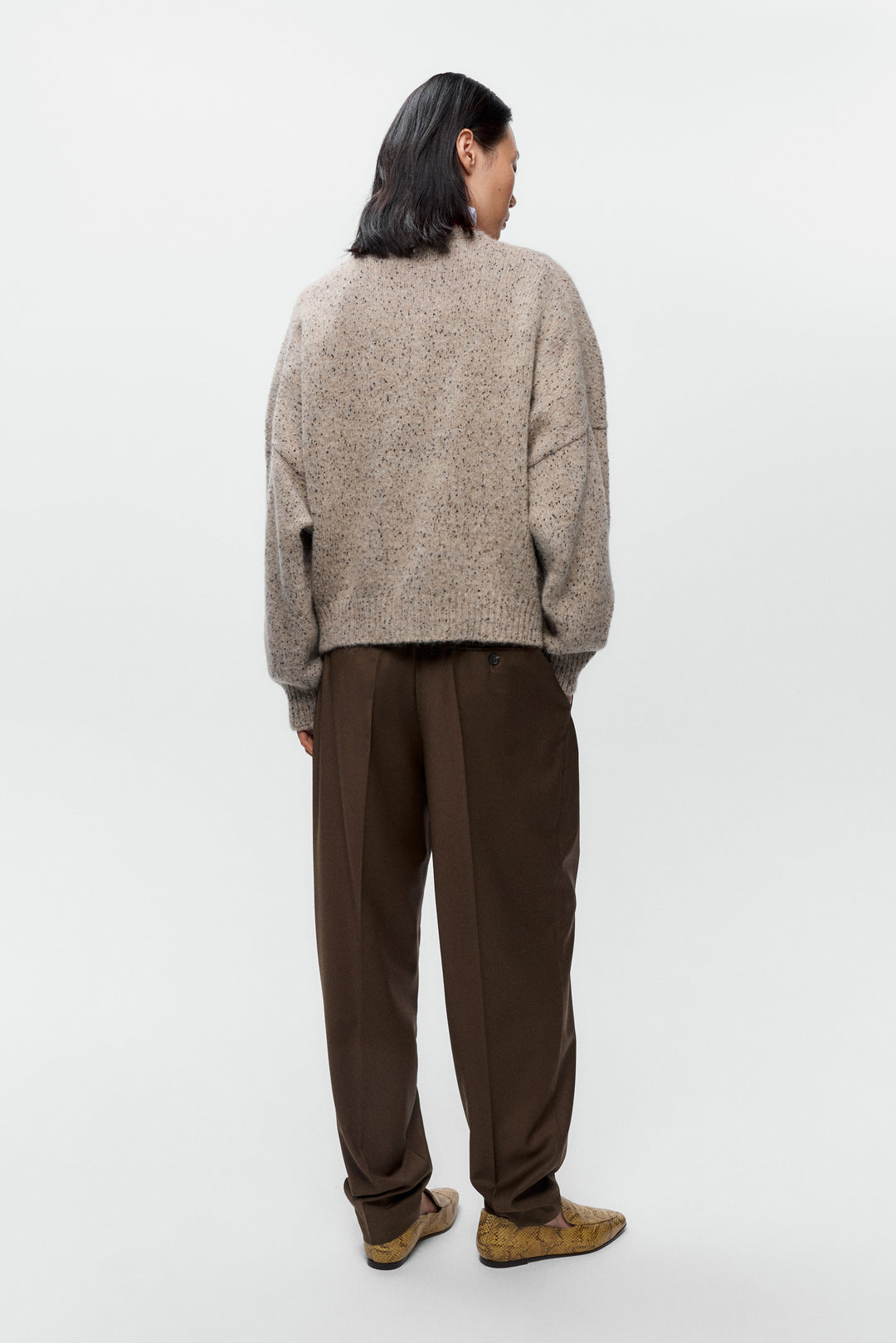 Cordera - Speckled Cardigan - Piedra