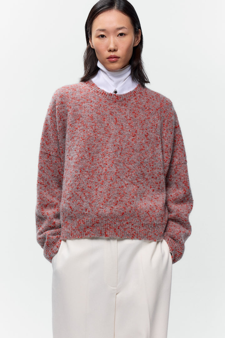 Cordera - Speckled Crewneck Sweater - Malva
