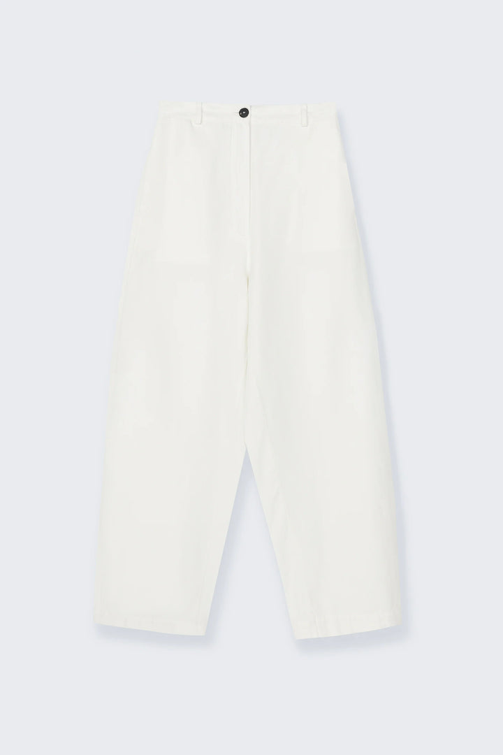 Cordera - Cotton &amp; Linen Curved Pants