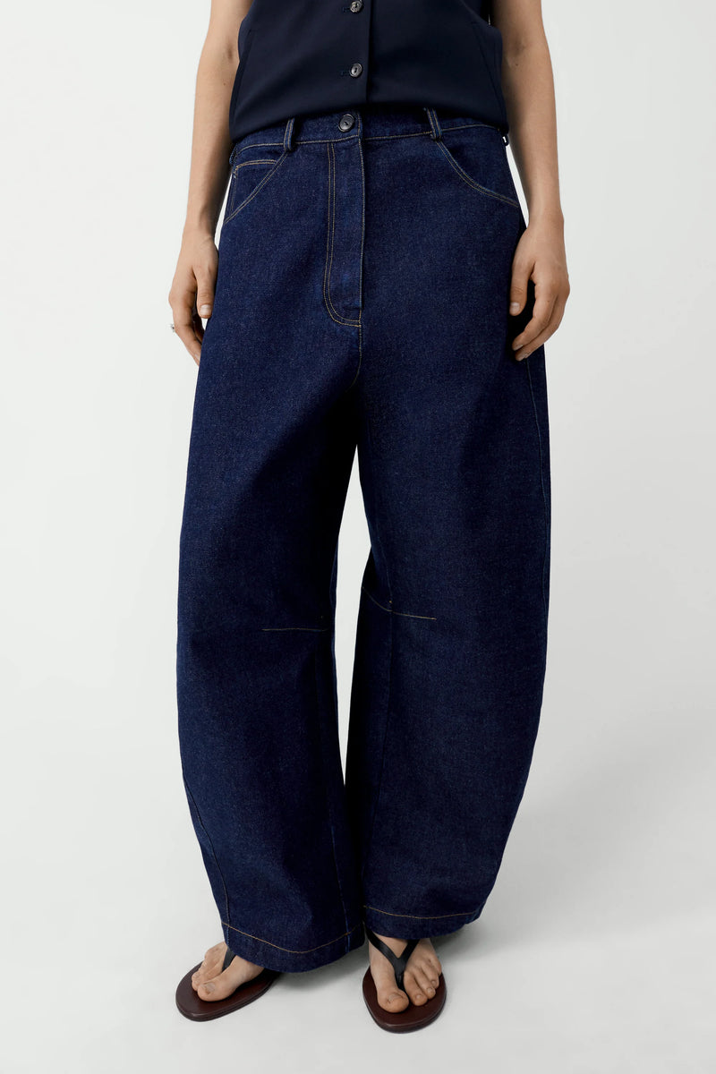 Cordera - Curved Baggy Jeans - Dark Denim – Scarlet Jones