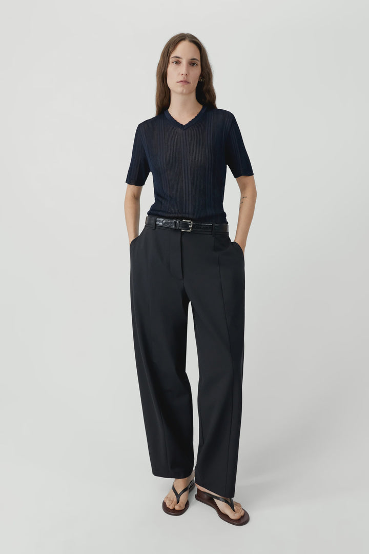 Cordera - Ribbed Knit T-Shirt
