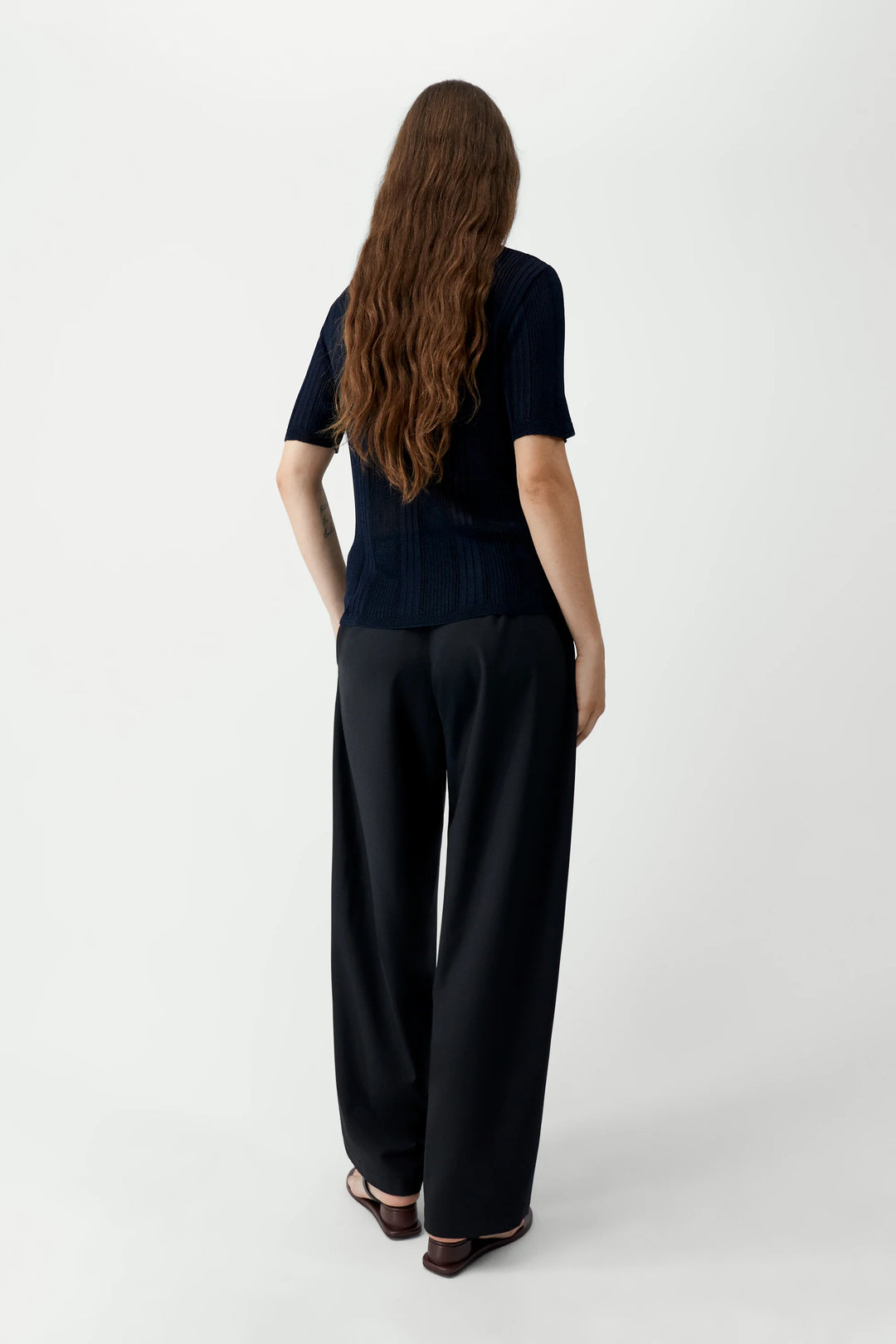 Cordera - Ribbed Knit T-Shirt