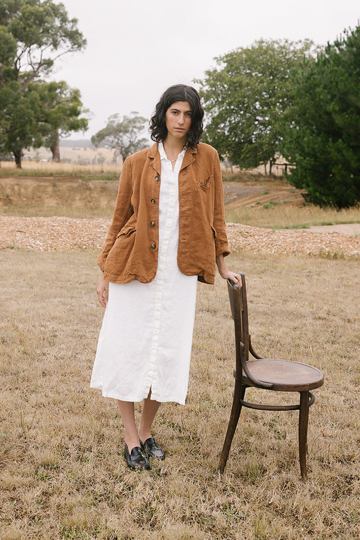 Metta - Dominique Blazer - Mid Weight Linen