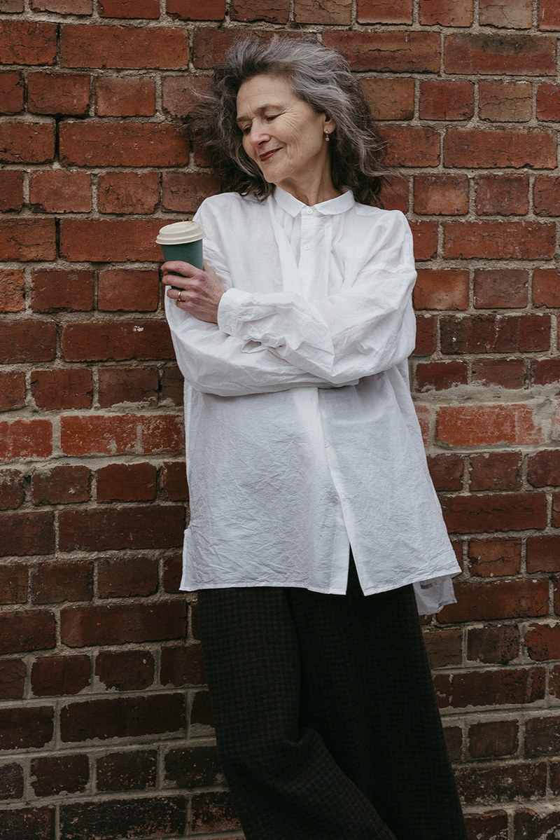 Kaval - Wide Gather Blouse - Cotton/Linen