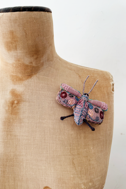 Sophie Digard - Plush Butterfly Brooch