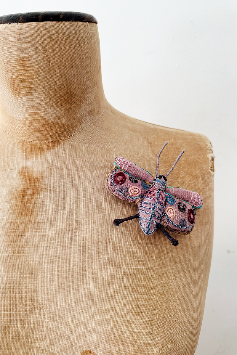 Sophie Digard - Plush Butterfly Brooch