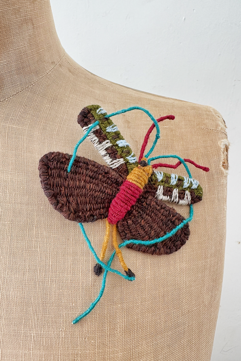 Sophie Digard - Linen Butterfly Brooch