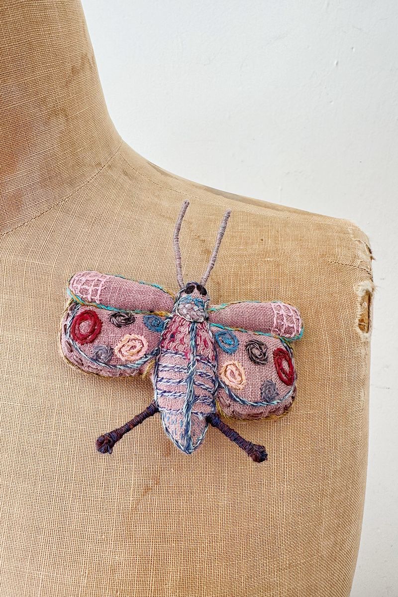 Sophie Digard - Plush Butterfly Brooch