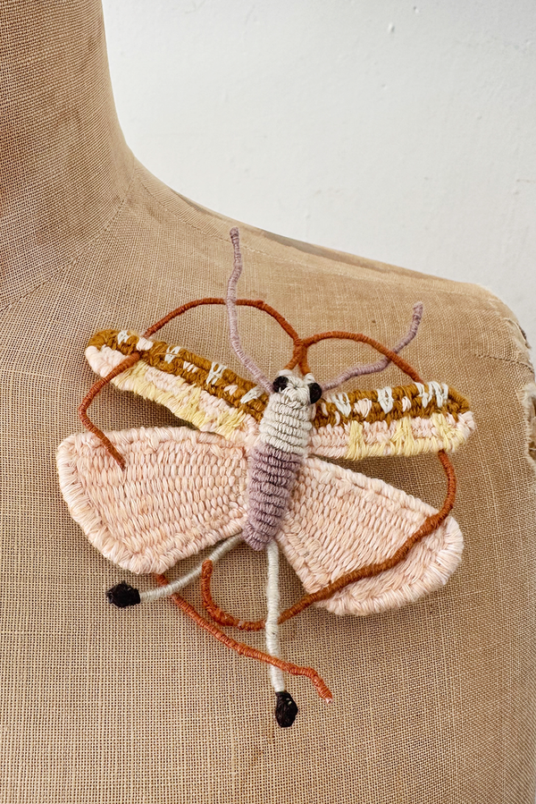 Sophie Digard - Linen Butterfly Brooch