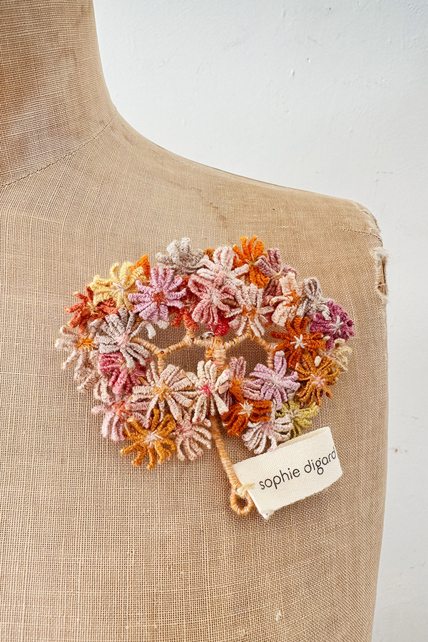 Sophie Digard - Tree Brooch - Linen