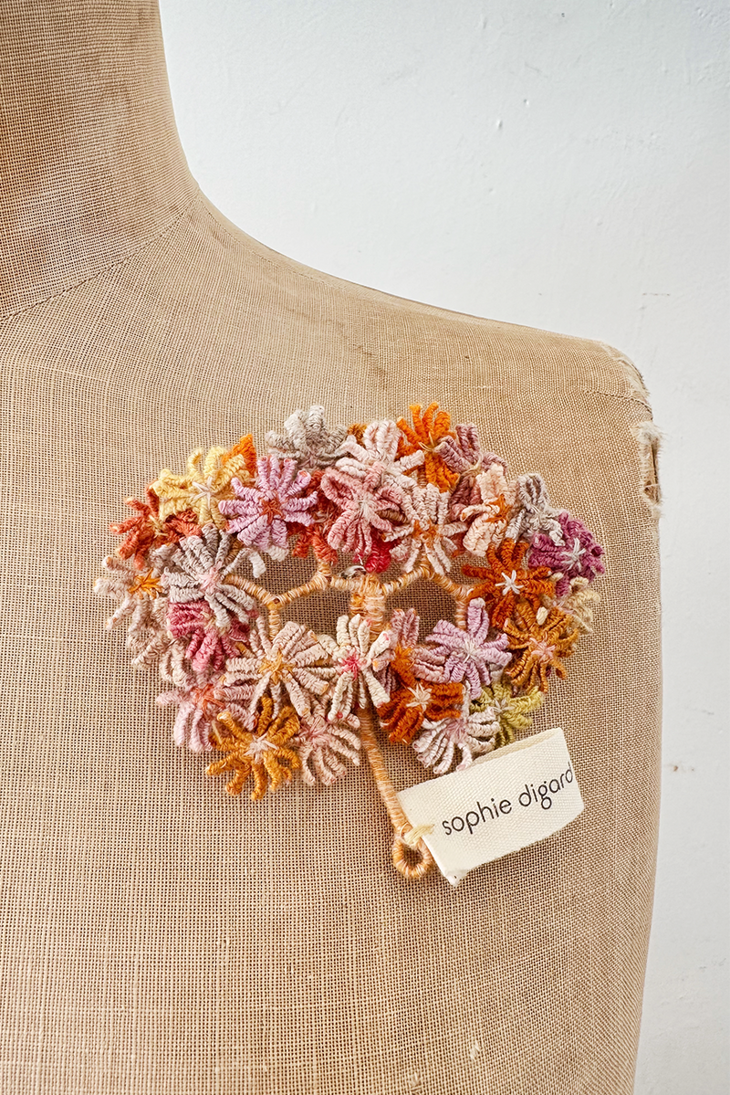 Sophie Digard - Tree Brooch - Linen