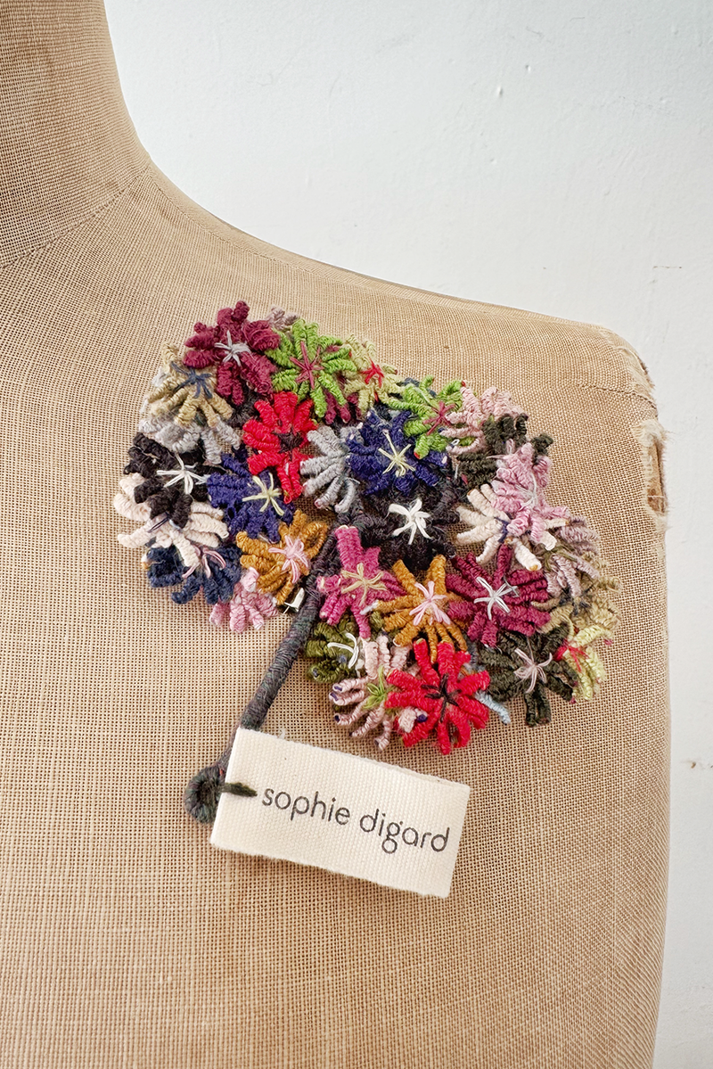 Sophie Digard - Tree Brooch - Linen
