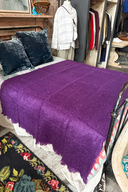 Mantas Ezcaray - Mohair Lisos 484 Purple 130 x 200cm