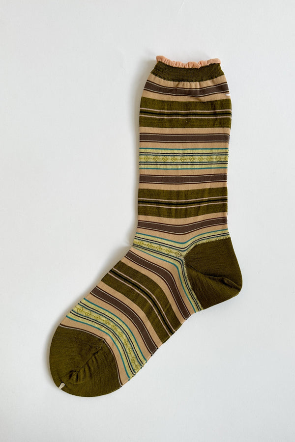 Antipast - Lateral Stripes Socks Knitted - AM-344A