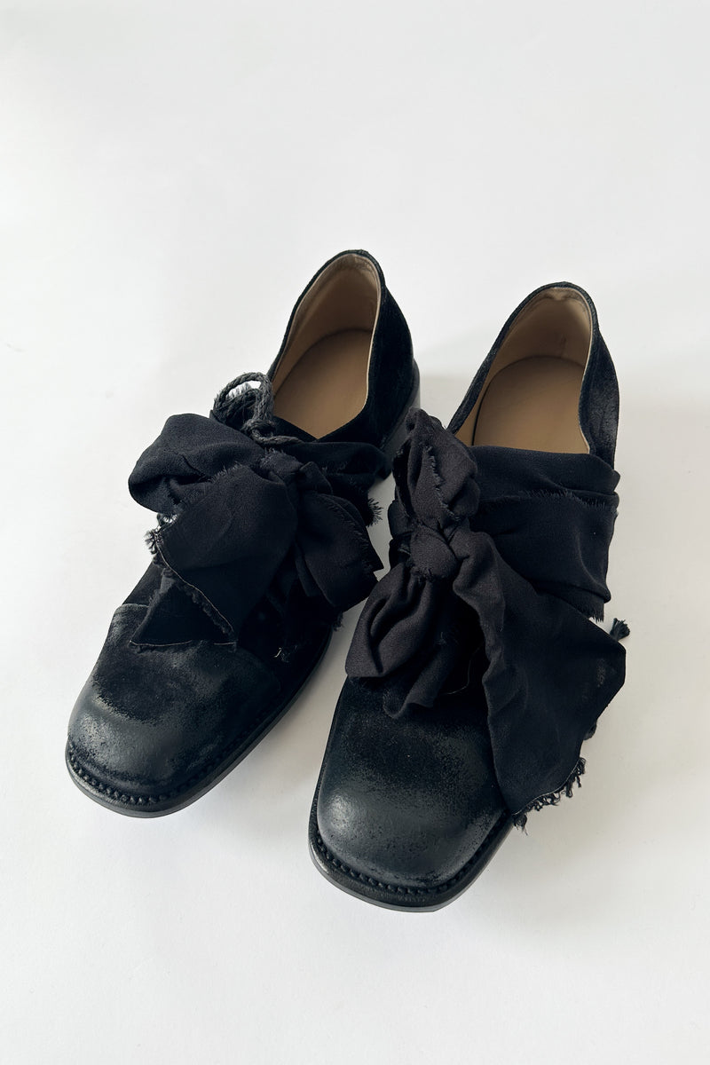 Cherevichkiotvichki - Square Derby with Toe Cap - Black